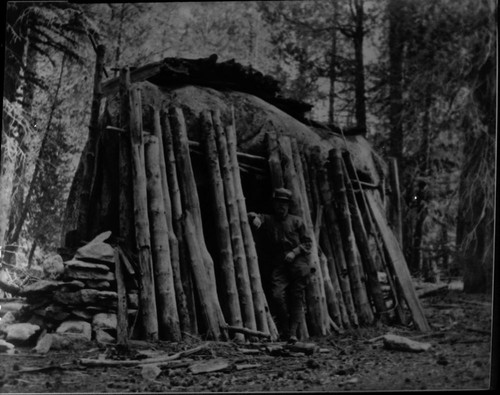 Buildings and Utilities, James Wolverton Shelter, Twin Lakes Trail. Remarks: Negative made 1905, print provided by G.F. Belden