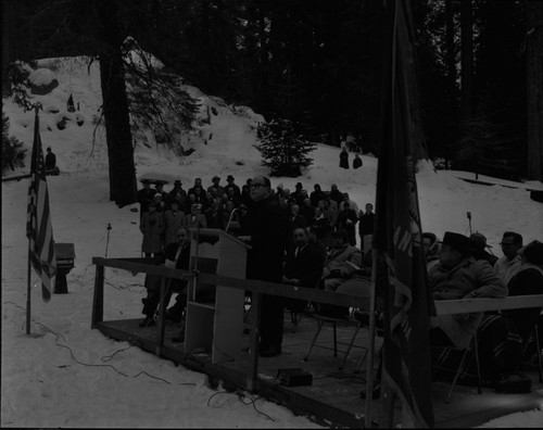 Nation's Christmas Tree Ceremony, 1967. Speaker unidentified