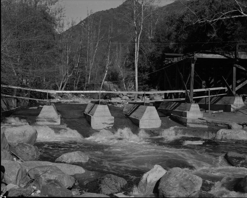 Construction, Bridges, Repairs to Potwisha Bridge after flood of 12/23/55