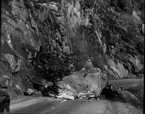 Floods and Storm Damage, Rock slide