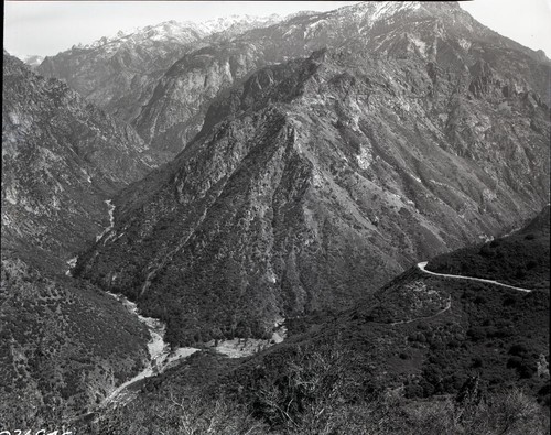 junction of South and Middle Forks of Kings River Canyon, Highway 180