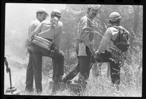 Training Activities, Ranger Activities, Fire training in Oak Woodland in Ash Mountain housing area, by Research Center
