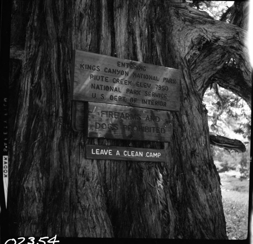 Signs, Trail sign, John Muir Trail