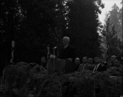 Dedications and Ceremonies, Grant Tree dedication with Admiral Chester A. Nimitz