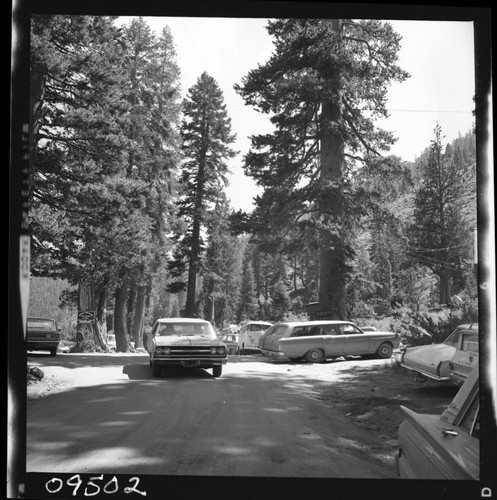 Vehicular use, cars at end of road