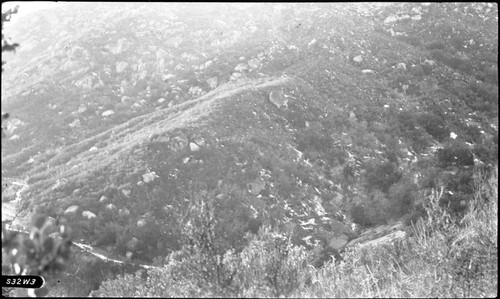 Construction, Middle Fork Kaweah at mile 3, Generals Highway relocation, Middle Fork Kaweah River Canyon