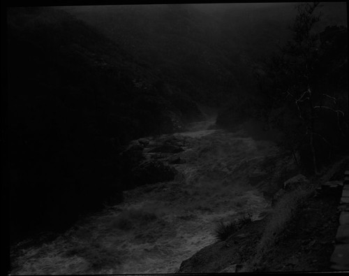 Floods and Storm Damage, Highwater Middle Fork, Kaweah River