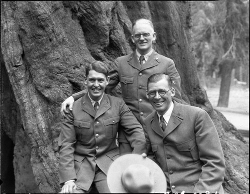 NPS Groups, Naturalist Staff, L to R: Powell, Been, Van Deest