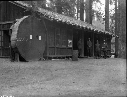 NPS Groups, Naturalists Powell, Atwood, Been, Van Deest. Buildings and Utilities, Exhibits. Giant Forest Museum