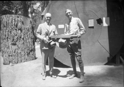 Historic Individuals, Dedications and Ceremonies, Congressman Barbour receiving Key to Park, with Col. John R. White