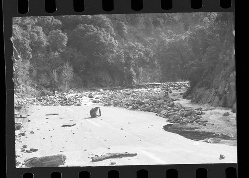 Flood and storm damage, flood damage to Highway 180 near Boyden Cave