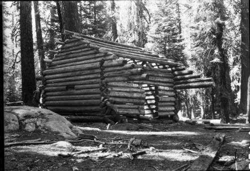 Frontcountry Cabins and Structures, Cattle Cabin, during restoration