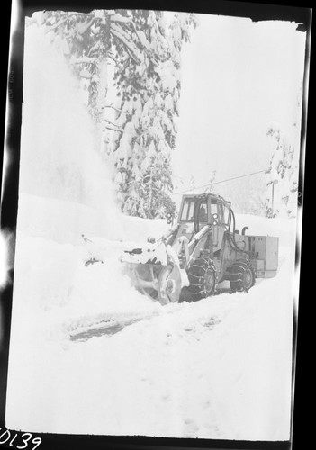 Vehicles and Equipment, Record Heavy Snows, Maintenance Activities. Snowplay at Lodgepole Gas Station