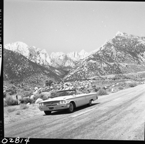 Owens Valley, Mount Whitney, viewed from Whitney Portal Road