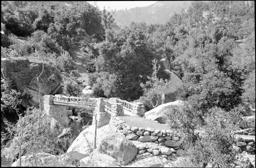 Unknown Photographer. Hospital Rock, Bridges, Hospital Rock Bridge. Foothill Woodland PLant Community, MIddle Fork Kaweah River