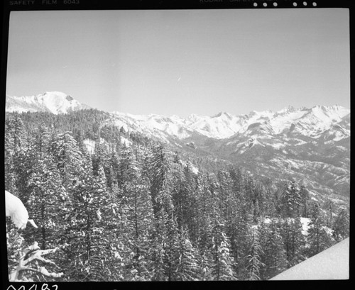 Winter Scenes, Great Western Divide from Moro Rock