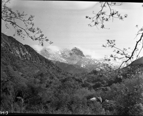 Moro Rock, from near Potwisha. Foothills near Ash Mountain