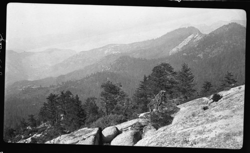 East Fork Kaweah River Canyon, Milk Ranch Peak, Type Map