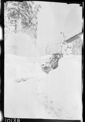 Vehicles and Equipment, Record Heavy Snows, Maintenance Activities. Snowplay at Lodgepole Gas Station