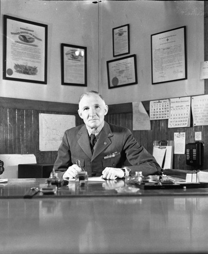 NPS Individual, Col. John R. White in his office