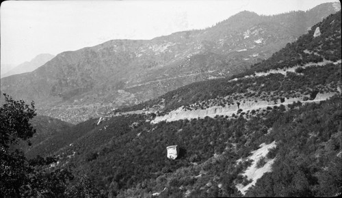 Chaparral Plant Community, looking toward Oak Grove. 4400', Type Map, Raods - Mineral King Road