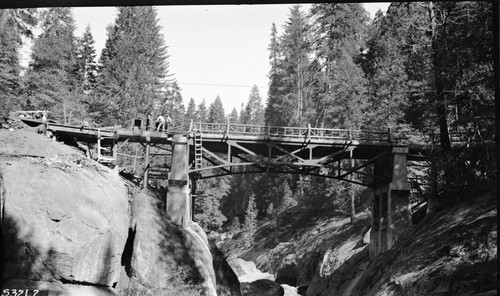 construction, Marble Fork Bridge during construction, bridges