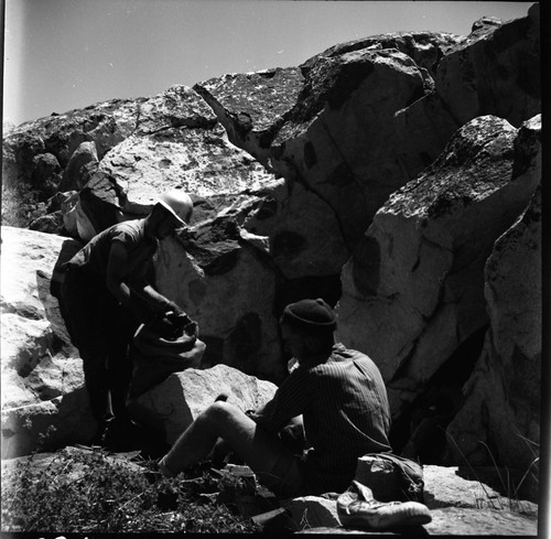 Backcountry cleanup, looking for cans