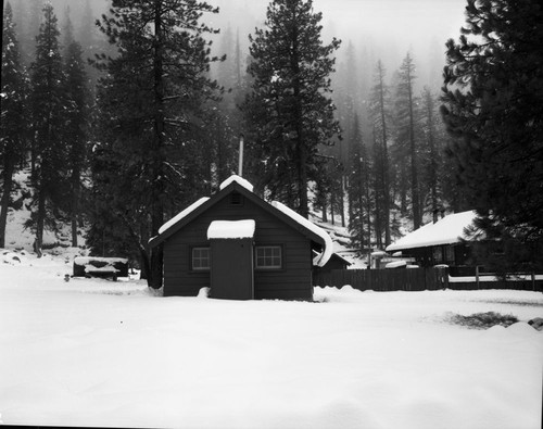 Concessioner Facilities, winter scenes, Wolverton Ski area building