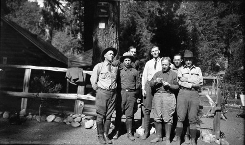 NPS Groups, C.W. Fry, Cunningham, Col. White at Lewis Camp