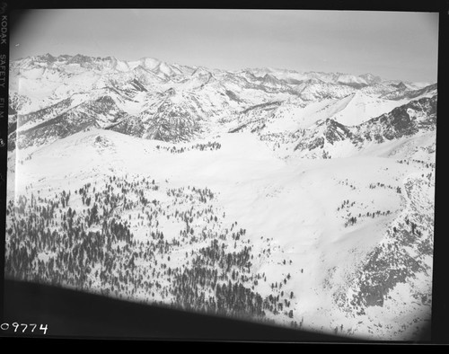 Misc. Peaks, back side of Eagles Back, White Chief and Mineral Queen (aerial view)