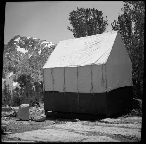 Construction, Kearsarge Ranger Station tent cabin