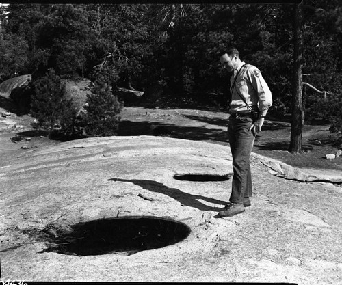 Weathering Rock Basin, Beetle Rock. Exfoliation and Weathering. NPS Individuals - Richard C. Burns