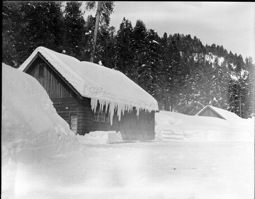 Record Heavy Snows, Lodgepole maintenance area in deep snow