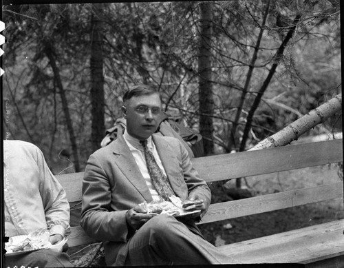 NPS Individuals, Director Arno Cammerer at picnic given by Mr. Mauger at Crescent Meadow