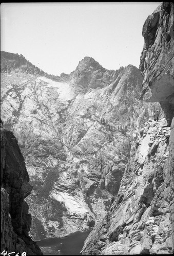 Trails, High Sierra Trail above Hamilton Lake. Hamilton Gorge