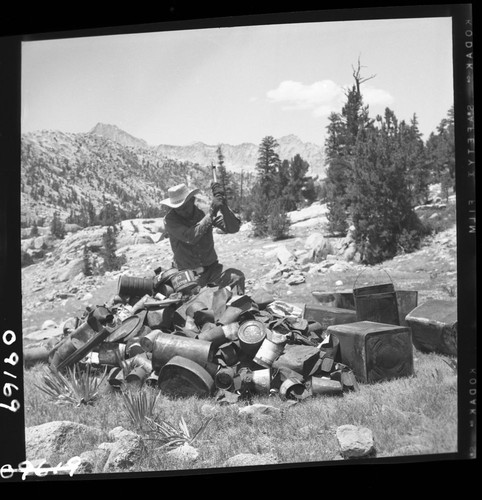 Backcountry cleanup, Smashing cans