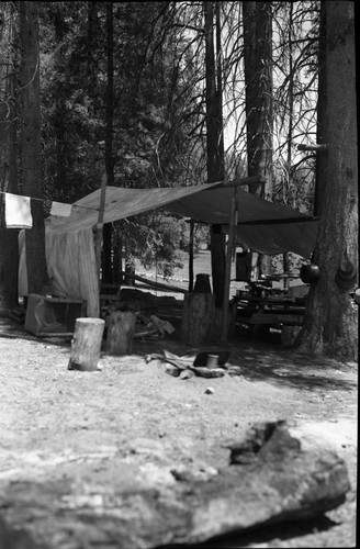 Meadow Studies, Misc. Resource Management Concerns. Kitchen used by five man crew working on the Sugarloaf Meadow projects from File D54