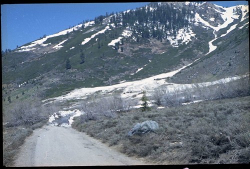 Record Heavy Snows, Avalanche debris (color negative)