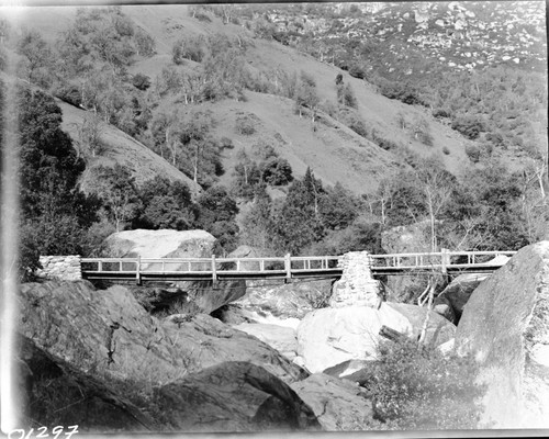 Bridges, Hospital Rock Bridge following reconstruction. Foothill Woodland Plant Community