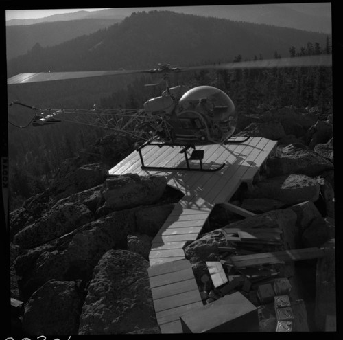 Fire Lookout Structures, Helipad at Lookout