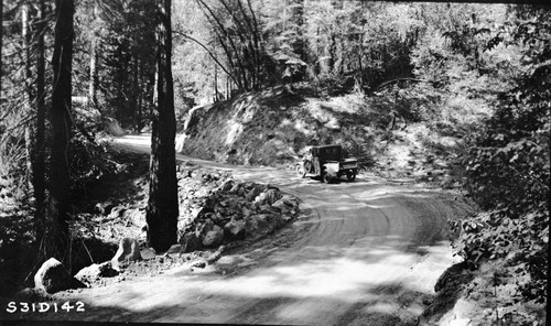 Roads, Vehicles, and equipment, North Fork road ahead from station 15+ after improvement