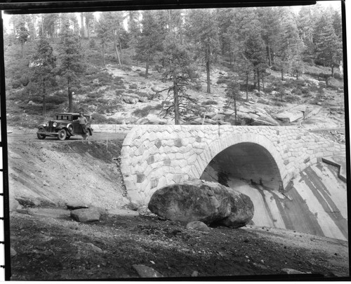 Construction, Bridges, Clover Creek Bridge construction. [8x10 print]