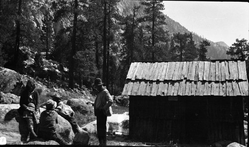 Backcountry Cabins and Structures, Kern Hot Springs Shed. Individuals unidentified