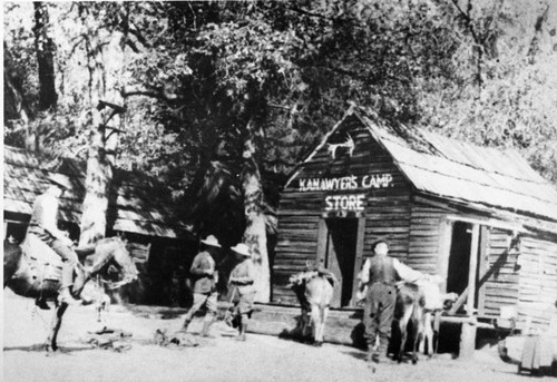 Backcountry Cabins and Structures, Stock Use, Kanawyers Camp Store near Copper Creek. Unknown Date