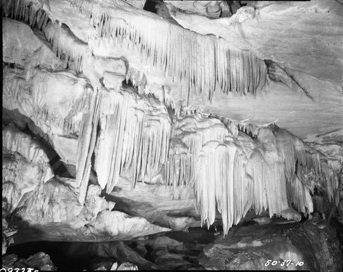 Crystal Cave Interior Formations, Stone Drapery, Marble Hall