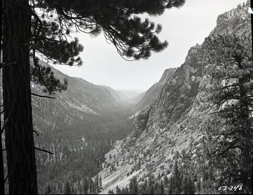 Kern River Canyon, Glaciated Canyons, Kern Canyon from Chagoopa Trail