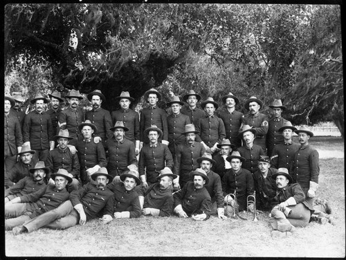 J.H. Dorst, Unknown Location, Military, K Troop, 4th Cavalry, Administration, G 1891-92, Note: Moss in trees, Unknown Date