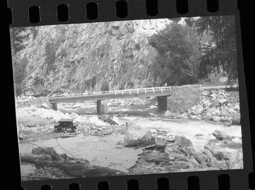 Flood and storm damage, flood damage to Highway 180 near Boyden Cave