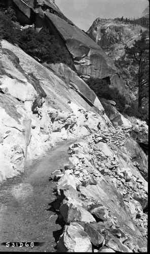 Construction, Trails, 1931 construction near Lone Pine Creek