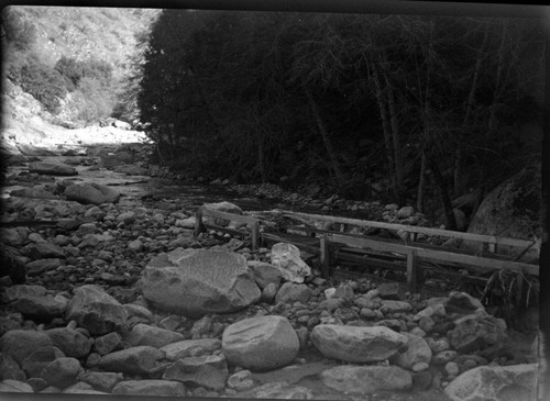 South Fork Kaweah River, Flood and Storm Damage, flood damage to roads and bridges along South Fork. Walker pictured